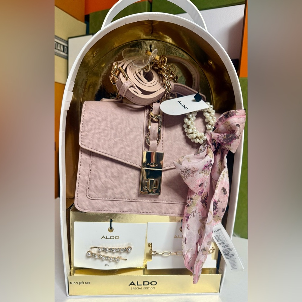 🆕ALDO Limited Edition Pink Crossbody Bag Chic & Versatile Bag 🔥4 in ONE🔥 - Picture 3 of 9